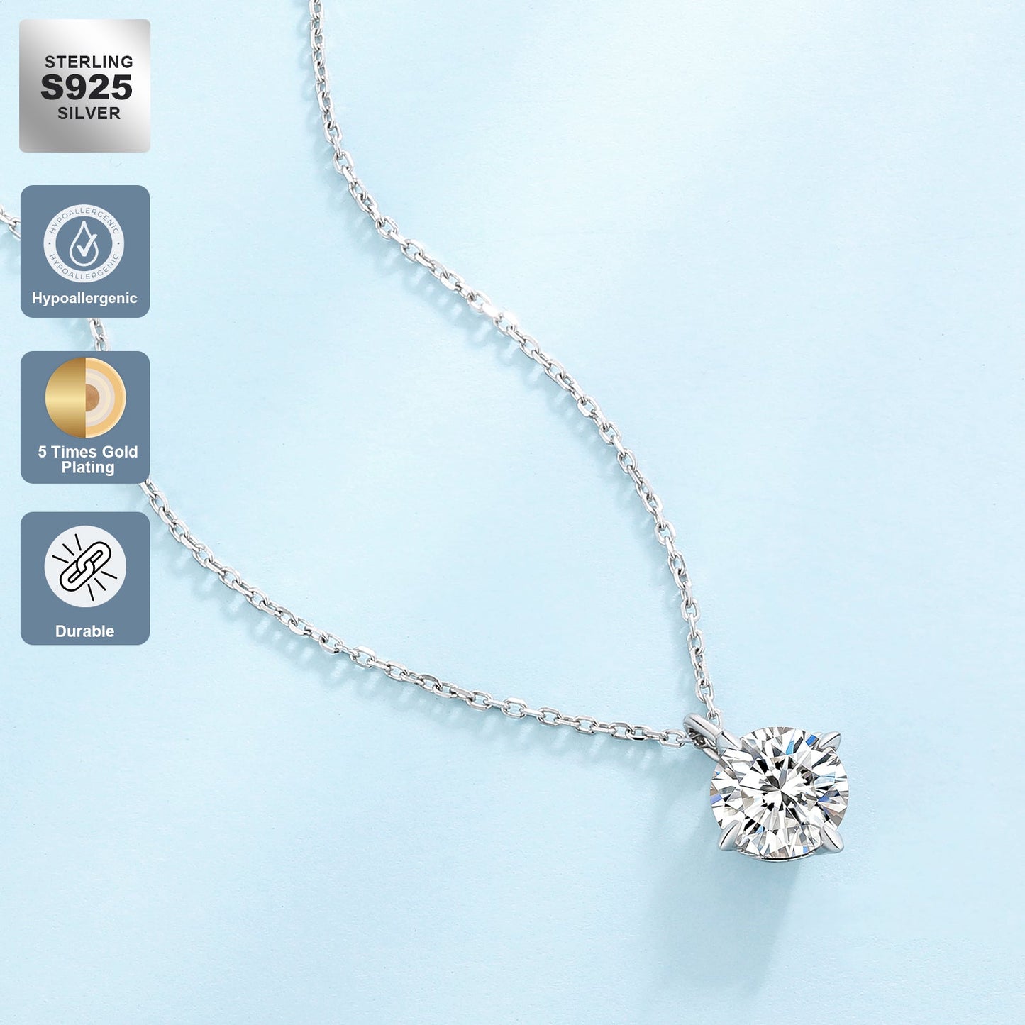 Fortunaide Collana in Argento 925 con Moissanite | Eleganza e Lusso Accessibile Necklaces Position 7