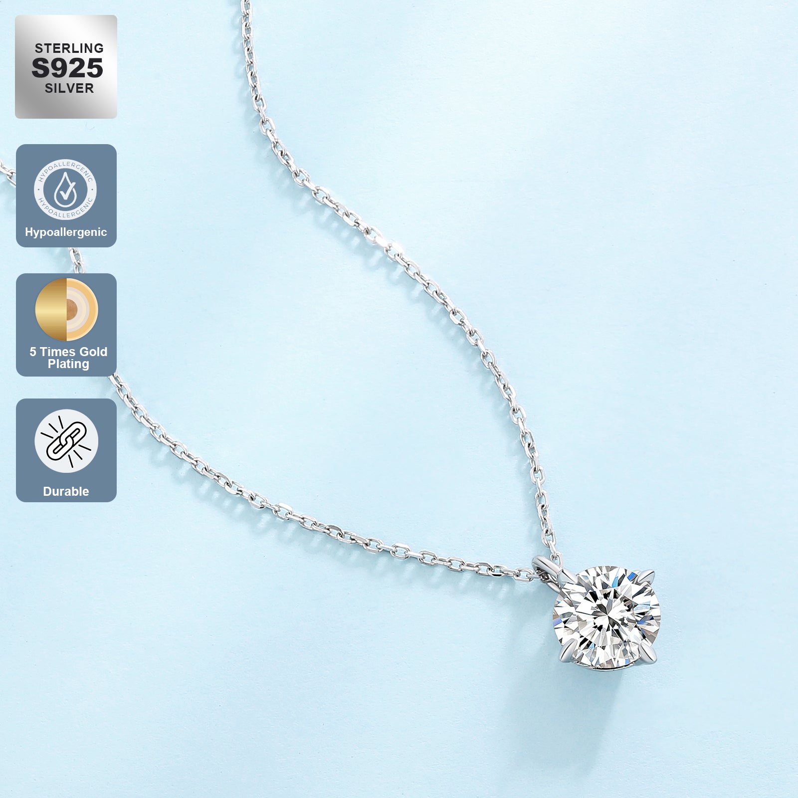 Fortunaide Collana in Argento 925 con Moissanite | Eleganza e Lusso Accessibile Necklaces Position 7