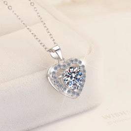 Orogiovane Collana Cuore Éternelle – Gioiello in Argento 925 con Moissanite Position 2